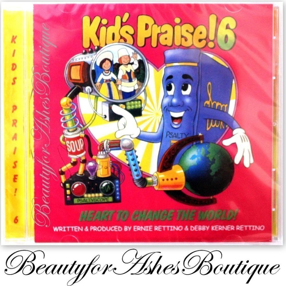 Psalty's Kids Praise 6 Worship Childrens Singalong Heart to Change the World CD